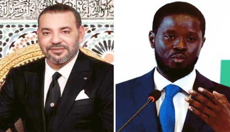 S.M le Roi Mohammed VI et le Président sénégalais Bassirou Diomaye Faye S.M le Roi Mohammed VI et le Président sénégalais Bassirou Diomaye Faye
