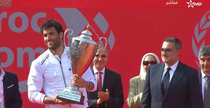 Matteo Berrettini remporte la 38ème édition du Grand Prix Hassan II de tennis