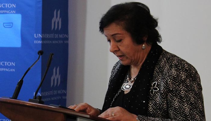 Mme Souriya Otmani, ambassadeur du Maroc au Canada. Mme Souriya Otmani, ambassadeur du Maroc au Canada.