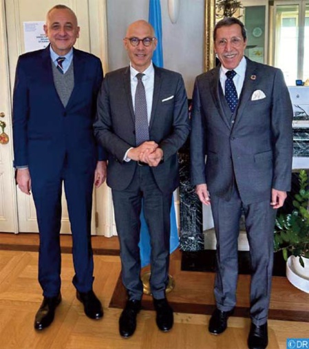 Omar Hilale s'entretient à Genève avec les directeurs généraux des organisations internationales Omar Hilale s'entretient à Genève avec les directeurs généraux des organisations internationales