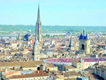 Vue de la ville de Bordeaux. Vue de la ville de Bordeaux.