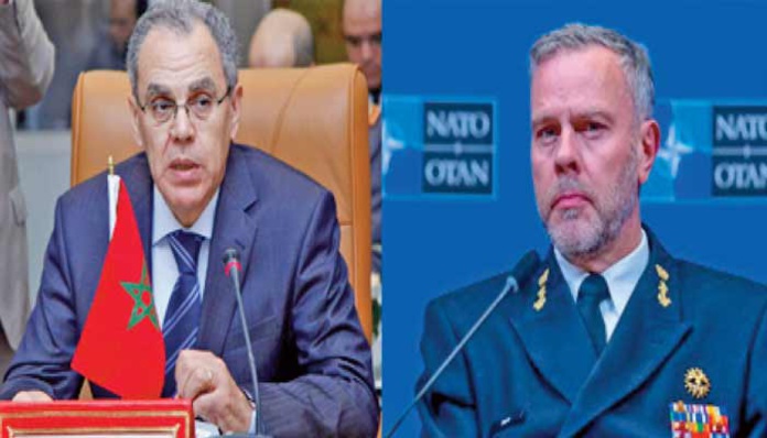 Abdeltif Loudyi s’entretient avec le président du Comité militaire de l'OTAN Abdeltif Loudyi s’entretient avec le président du Comité militaire de l'OTAN