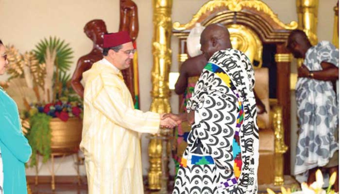 Nasser Bourita représente Sa Majesté le Roi Mohammed VI au 25ème anniversaire de l’intronisation du Roi du Royaume Ashanti Nasser Bourita représente Sa Majesté le Roi Mohammed VI au 25ème anniversaire de l’intronisation du Roi du Royaume Ashanti