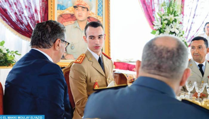 SAR le Prince Héritier Moulay El Hassan préside le déjeuner offert par SM le Roi à l'occasion du 68ème anniversaire des FAR SAR le Prince Héritier Moulay El Hassan préside le déjeuner offert par SM le Roi à l'occasion du 68ème anniversaire des FAR