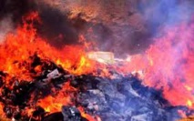 Destruction d'une importante quantité de produits saisis dans la région de Oued Eddahab-Lagouira Destruction d'une importante quantité de produits saisis dans la région de Oued Eddahab-Lagouira