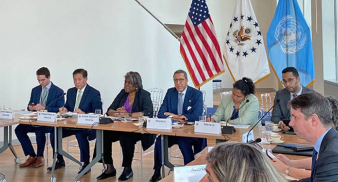 Le Maroc procède au lancement avec les Etats-Unis du Groupe des amis sur l'intelligence artificielle pour le développement durable Le Maroc procède au lancement avec les Etats-Unis du Groupe des amis sur l'intelligence artificielle pour le développement durable