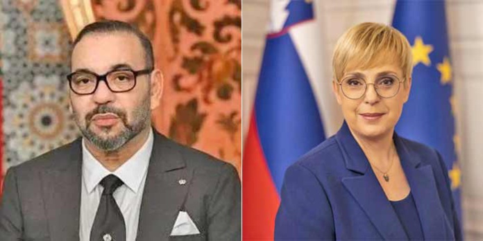 Sa Majesté le Roi félicite la Présidente slovène à l'occasion de la fête nationale de son pays