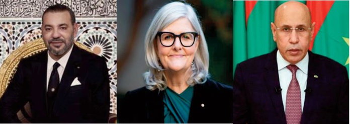 SM le Roi félicite Mme Samantha Mostyn à l'occasion de son investiture gouverneur général du Commonwealth d'Australie et M.Mohamed Ould Cheikh El Ghazouani suite à sa réélection président de la République islamique de Mauritanie