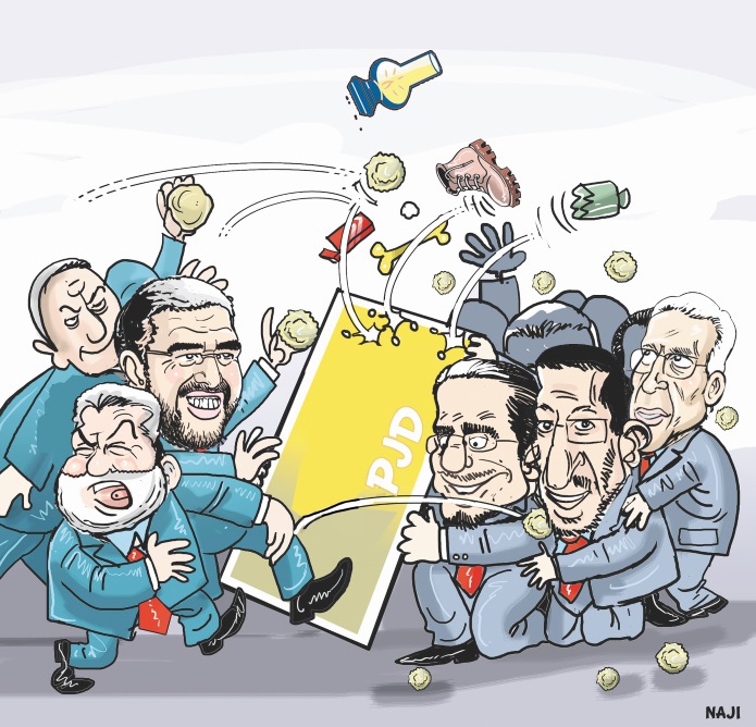 Benkirane contesté par les siens : Les accréditations fracassent “la Lampe” Benkirane contesté par les siens : Les accréditations fracassent “la Lampe”