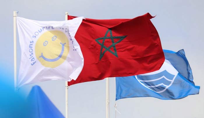 La plage de Bouznika hisse le Pavillon bleu pour la 18ème année consécutive La plage de Bouznika hisse le Pavillon bleu pour la 18ème année consécutive