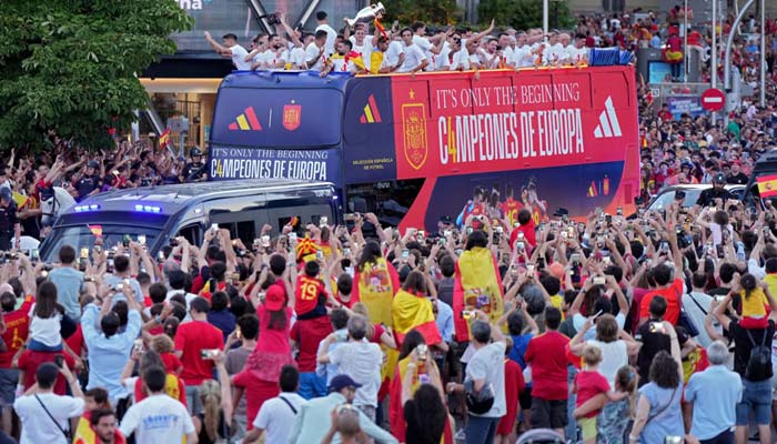 Euro-2024: Les héros espagnols fêtés à Madrid Euro-2024: Les héros espagnols fêtés à Madrid