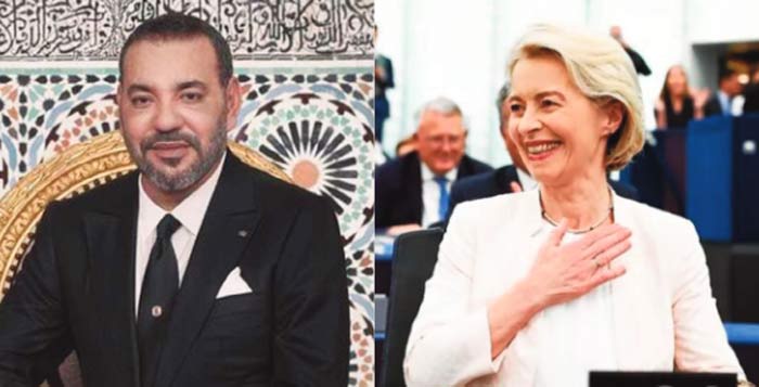 SM le Roi félicite Mme Ursula Von Der Leyen à l’occasion de son élection à la tête de la Commission européenne pour un nouveau mandat
