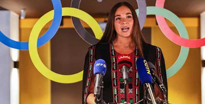 La Palestinienne Tarazi veut incarner "un espoir" par le sport La Palestinienne Tarazi veut incarner "un espoir" par le sport