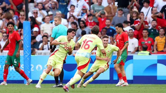 La Roja met un terme au rêve olympique des Lionceaux La Roja met un terme au rêve olympique des Lionceaux