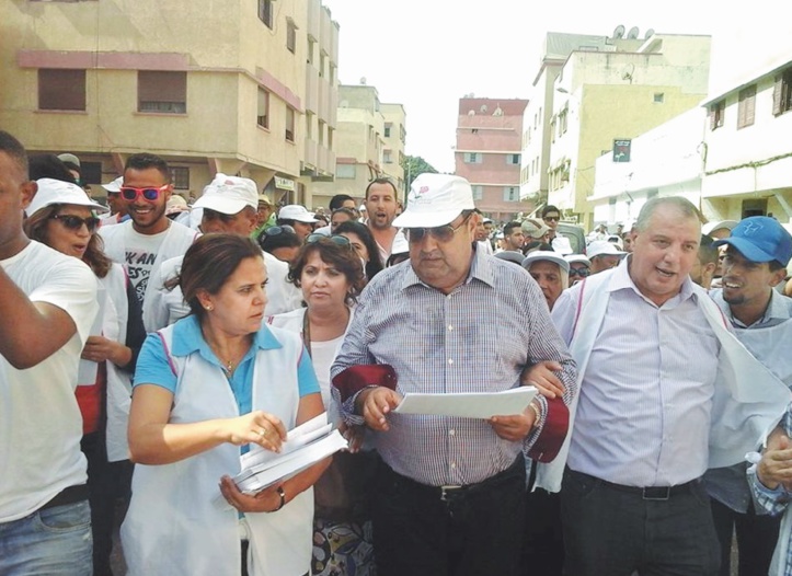Driss Lachguar préside la marche de Yacoub El Mansour