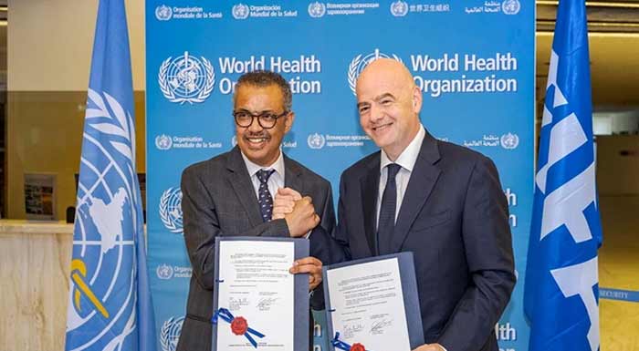 La FIFA et l’OMS lancent une campagne internationale de sensibilisation aux commotions cérébrales La FIFA et l’OMS lancent une campagne internationale de sensibilisation aux commotions cérébrales
