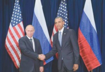 ONU: Obama et Poutine se rencontrent, divergences persistantes sur la Syrie ONU: Obama et Poutine se rencontrent, divergences persistantes sur la Syrie