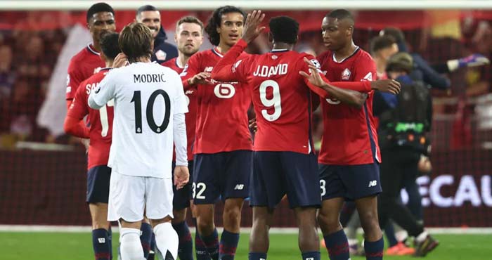 Ligue des champions: Le Real Madrid tombe à Lille et le Bayern Munich à Aston Villa Ligue des champions: Le Real Madrid tombe à Lille et le Bayern Munich à Aston Villa
