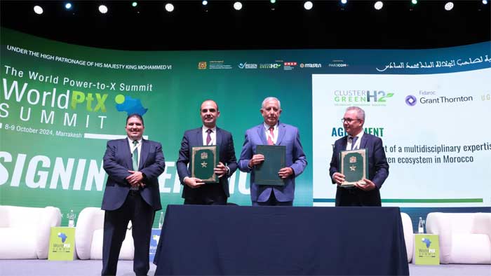 World Power-to-X Summit à Marrakech : Signature de quatre conventions dans le domaine de l'hydrogène vert World Power-to-X Summit à Marrakech : Signature de quatre conventions dans le domaine de l'hydrogène vert