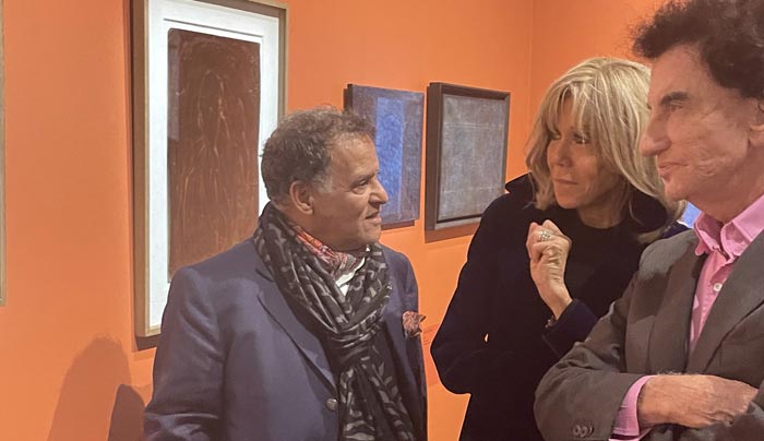 Mme Brigitte Macron visite l'exposition "Rétrospective Mehdi Qotbi" à l'IMA Mme Brigitte Macron visite l'exposition "Rétrospective Mehdi Qotbi" à l'IMA