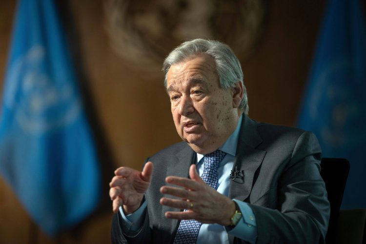 Guterres s'inquiète du blocage par Ager du processus politique Guterres s'inquiète du blocage par Ager du processus politique