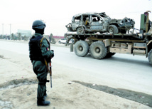 Un convoi de l'Otan visé par un attentat suicide à Kaboul Un convoi de l'Otan visé par un attentat suicide à Kaboul