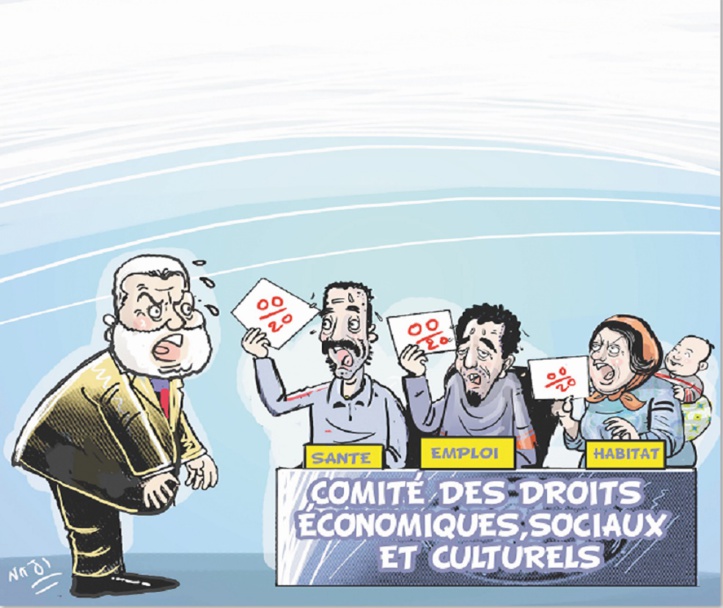 L’ONU tance le Maroc : Beaucoup d’efforts restent à faire en matière de respect des droits économiques, sociaux et culturels L’ONU tance le Maroc : Beaucoup d’efforts restent à faire en matière de respect des droits économiques, sociaux et culturels