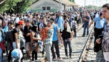 Un millier de migrants en attente à la frontière croato-slovène Un millier de migrants en attente à la frontière croato-slovène