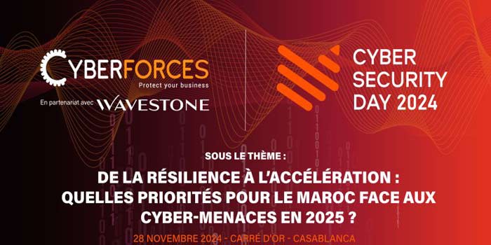 La 2ème édition du Cyber Security Day prévue le 28 novembre à Casablanca La 2ème édition du Cyber Security Day prévue le 28 novembre à Casablanca