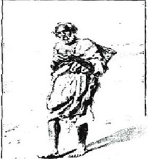 Type de mendiant de Mazagan (Dessin de J. Lavée) Type de mendiant de Mazagan (Dessin de J. Lavée)