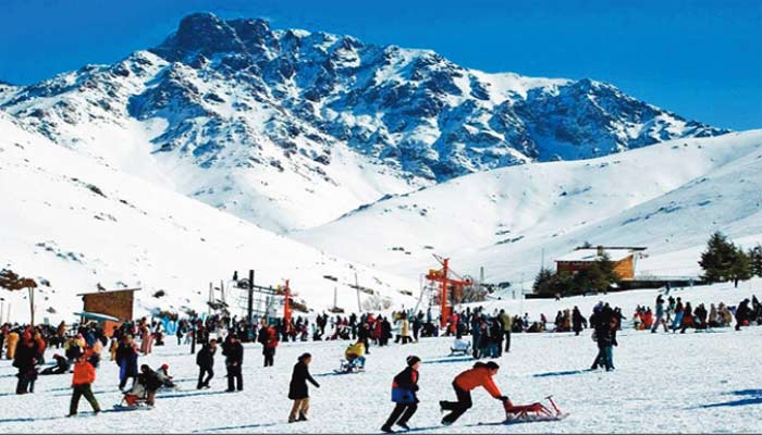La station de ski d'Oukaïmeden retrouve sa splendeur avec les premières chutes de neige La station de ski d'Oukaïmeden retrouve sa splendeur avec les premières chutes de neige