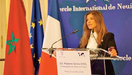 Samira Sitail : Le partenariat d’exception renforcé entre le Maroc et la France est promis à un avenir très prometteur Samira Sitail : Le partenariat d’exception renforcé entre le Maroc et la France est promis à un avenir très prometteur