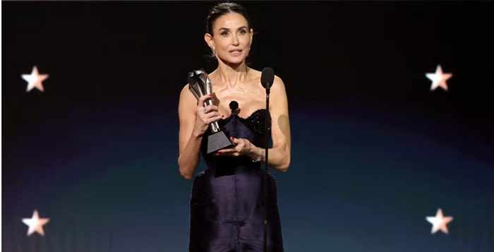 Demi Moore sacrée meilleure actrice aux Critics Choice Awards Demi Moore sacrée meilleure actrice aux Critics Choice Awards