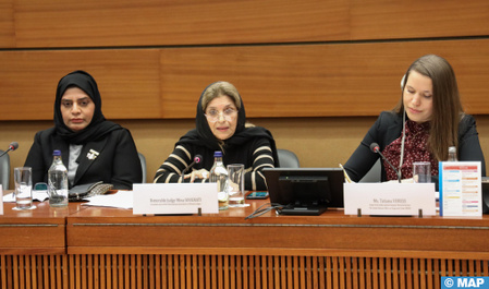 Les efforts du Maroc pour réaliser la parité dans la responsabilité judiciaire soulignés à Genève Les efforts du Maroc pour réaliser la parité dans la responsabilité judiciaire soulignés à Genève