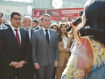 Le président Macron visite le pavillon du Maroc Le président Macron visite le pavillon du Maroc