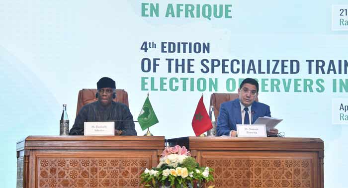 Nasser Bourita : Le 4 ème Cycle de formation des observateurs africains des élections apportera une valeur ajoutée exceptionnelle à l’ensemble du continent Nasser Bourita : Le 4 ème Cycle de formation des observateurs africains des élections apportera une valeur ajoutée exceptionnelle à l’ensemble du continent