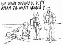 La reine de Jordanie répond au dessin de Charlie Hebdo sur le petit Aylan La reine de Jordanie répond au dessin de Charlie Hebdo sur le petit Aylan