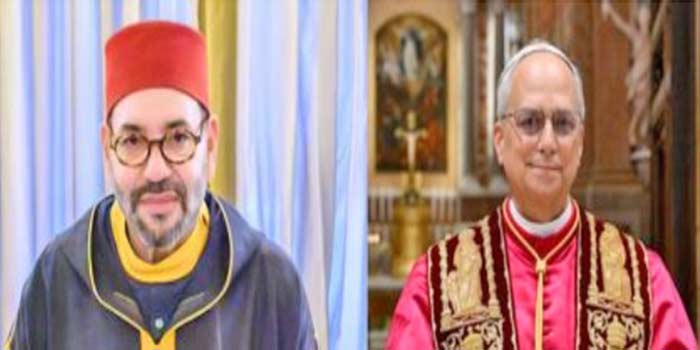 SM le Roi Mohammed VI, Amir Al-Mouminine, adresse un message de félicitations à Sa Sainteté le Pape Léon XIV SM le Roi Mohammed VI, Amir Al-Mouminine, adresse un message de félicitations à Sa Sainteté le Pape Léon XIV