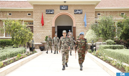 Le Général de corps d’armée, Inspecteur général des FAR, reçoit le Commandant de la mission de l'ONU dans les provinces du Sud du Royaume Le Général de corps d’armée, Inspecteur général des FAR, reçoit le Commandant de la mission de l'ONU dans les provinces du Sud du Royaume