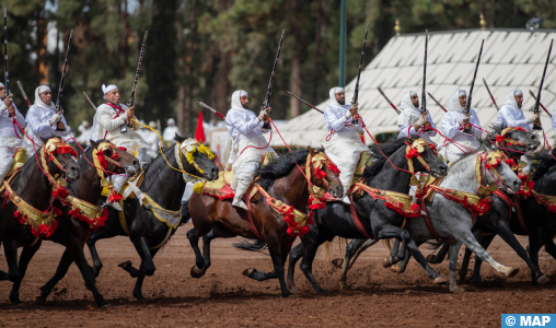 Coup d'envoi à Rabat du 24è Trophée Hassan II des arts équestres traditionnels "Tbourida" Coup d'envoi à Rabat du 24è Trophée Hassan II des arts équestres traditionnels "Tbourida"