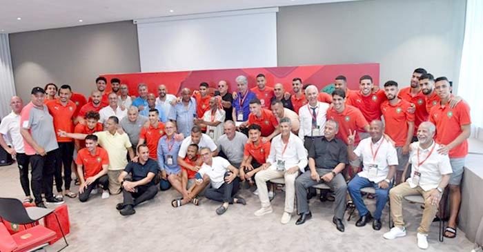 Réception en l'honneur d'anciens internationaux marocains Réception en l'honneur d'anciens internationaux marocains