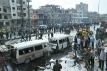 Au moins 46 morts dans un double attentat à Homs Au moins 46 morts dans un double attentat à Homs