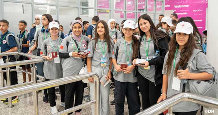 Arrivée à Casablanca d'enfants maqdessis pour participer à la 16ème édition des colonies de vacances