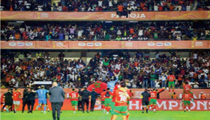 CHAN-2024: Grande joie du public marocain après le 3èmesacre de l'équipe nationale CHAN-2024: Grande joie du public marocain après le 3èmesacre de l'équipe nationale