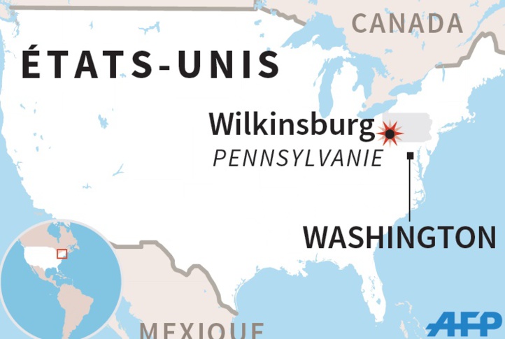 Cinq morts dans une fusillade près de Pittsburgh aux Etats-Unis Cinq morts dans une fusillade près de Pittsburgh aux Etats-Unis