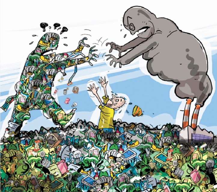 Asphyxiant : Décharges à ciel ouvert, eaux polluées, air irrespirable … et des maladies fatales par milliers Asphyxiant : Décharges à ciel ouvert, eaux polluées, air irrespirable … et des maladies fatales par milliers