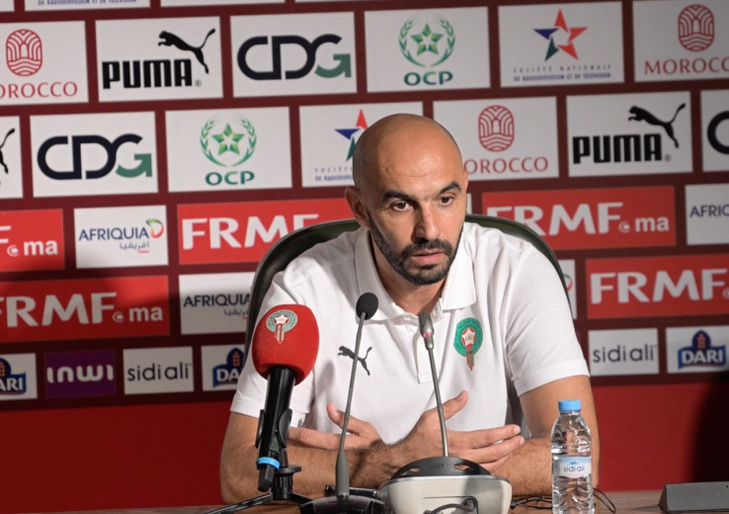 La liste de Regragui pour les matchs contre le Bahreïn et le Congo