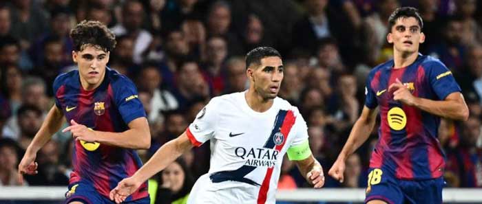 Fidèle à son image, Hakimi a livré une prestation d'une générosité totale face au Barça