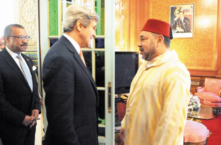 S.M le Roi s'entretient au téléphone avec John Kerry S.M le Roi s'entretient au téléphone avec John Kerry