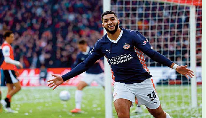 Un hat-trick de Saibari propulse le PSV en tête du classement Un hat-trick de Saibari propulse le PSV en tête du classement